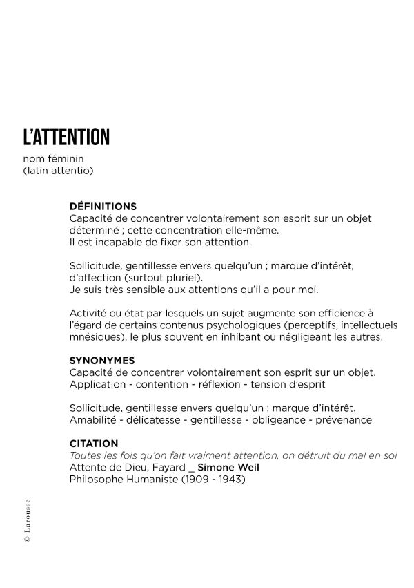 L’attention
