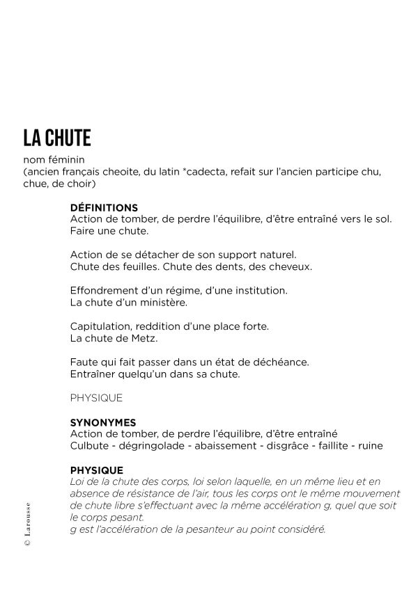 La chute