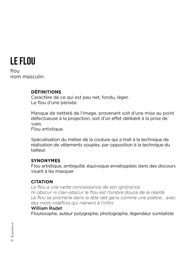 Le flou